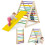 Escada de escalada triangular 120 x 71 x 110 cm 2 em 1 design dobrável para 1