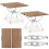 Mesas de camping - HELLOSHOP26 - Design extensível - Alumínio - Tabuleiro imitação madeira - Dobráveis 1