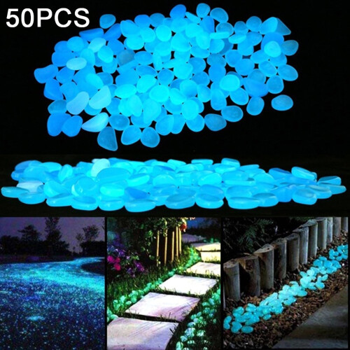 Ludlz Assorted Glow in the Dark Pebbles, 1.1 lbs