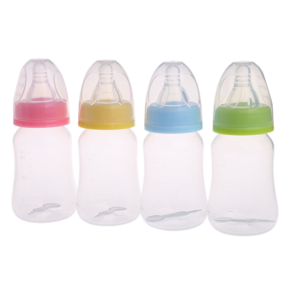 120ml Baby Bottle Infant Newborn Baby Learn Feeding Drinking Milk Cup Portable