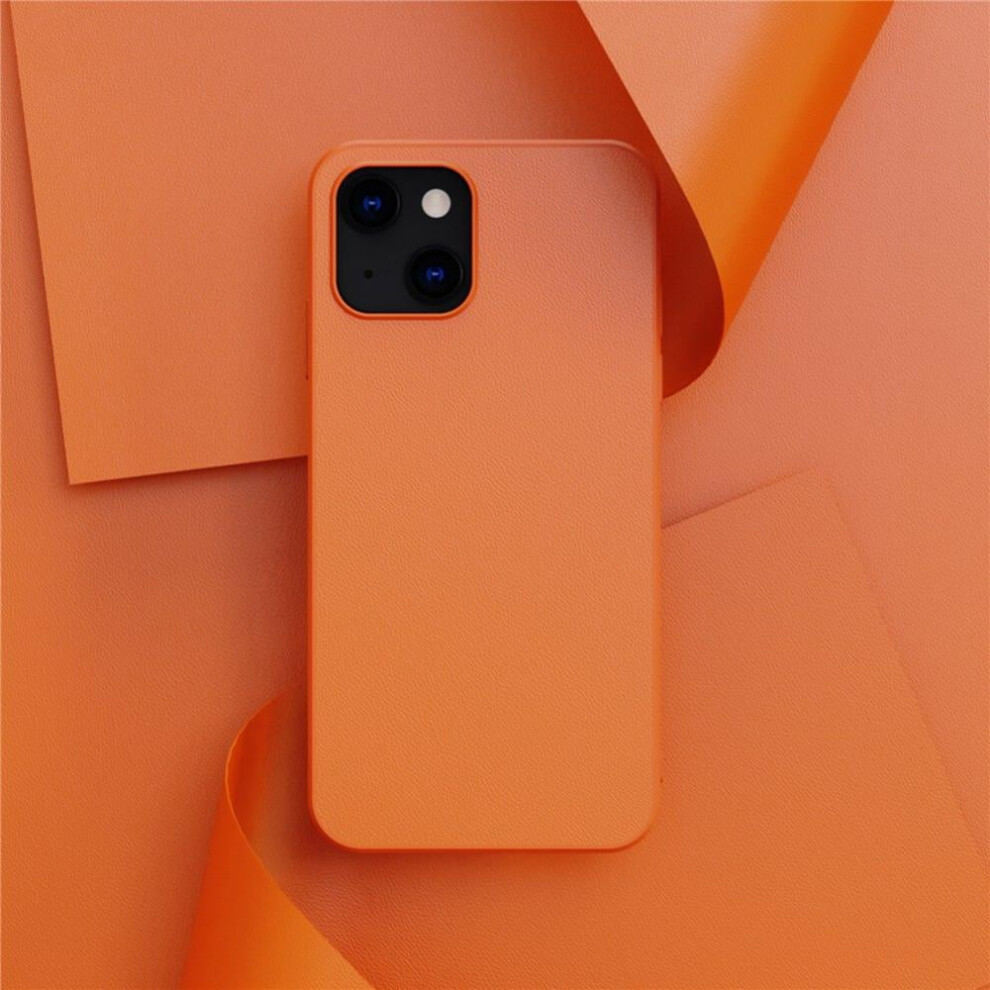 Compatible With Iphone 13, 13 Pro, Mini, Pro Max. Silky Touch Premium Soft Liquid Silicone Rubber Anti-Fingerprint Full-Body Protective Case. Black/Orange/Purple 9499224068995