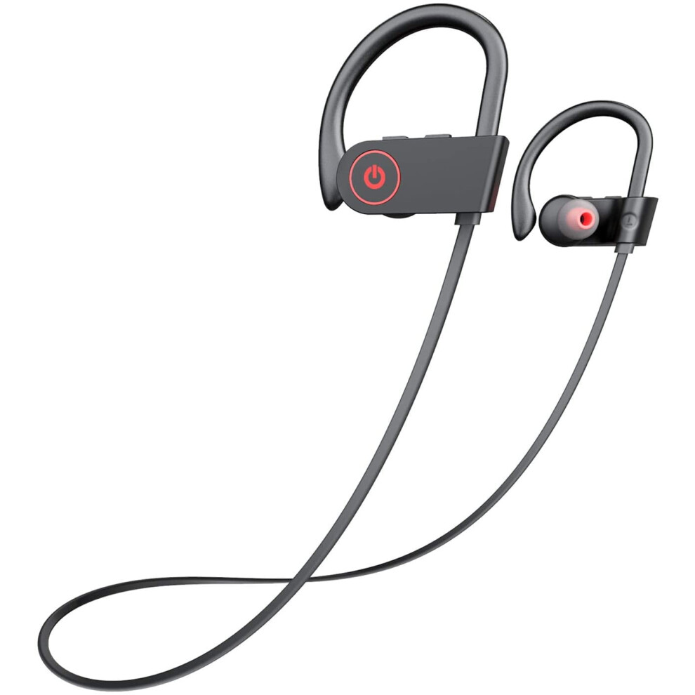 Gisneze Voice Assistant Wireless In-Ear Earbuds, Black/Red 9499224068674