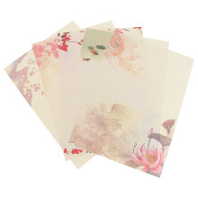 Guangmc Vintage Floral Letter Writing Paper Set - 40PCS