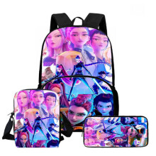 K-Pop Demon Hunter Backpack Shoulder Bag Lunch Bag Pencil Case School Backpack 3PKWKH005