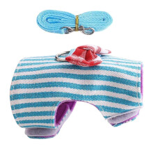 Eease 1Pc Bunny Harness Bowknot Decorative Pet Harness Hamster Walking Traction Rope