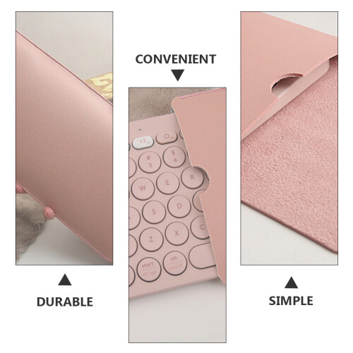 Keyboard Cover 3 PCS Bag Durable Sleeve Computer Keyboards Wireless Protector Pink 2