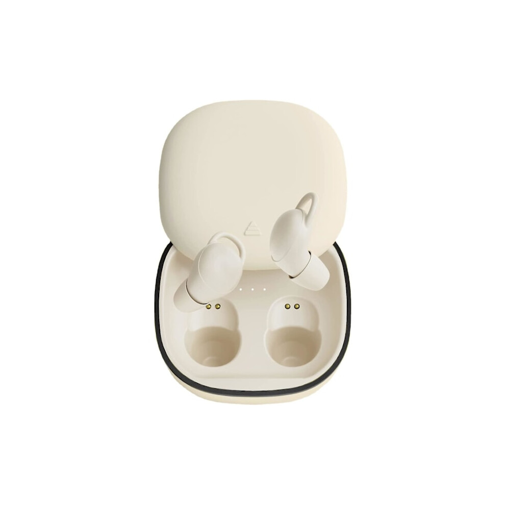 Invisible Sleeping Headphones, Smallest Lightest Noise Cancelling Earplugs for Sleeping, Wireless Bluetooth 5.2 Sleepbuds, Beige
