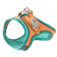Dog Harness, Step in Adjustable Dog Harness with Padded Vest for All Weather, Easy to Put on Small and Medium Dogs,L
