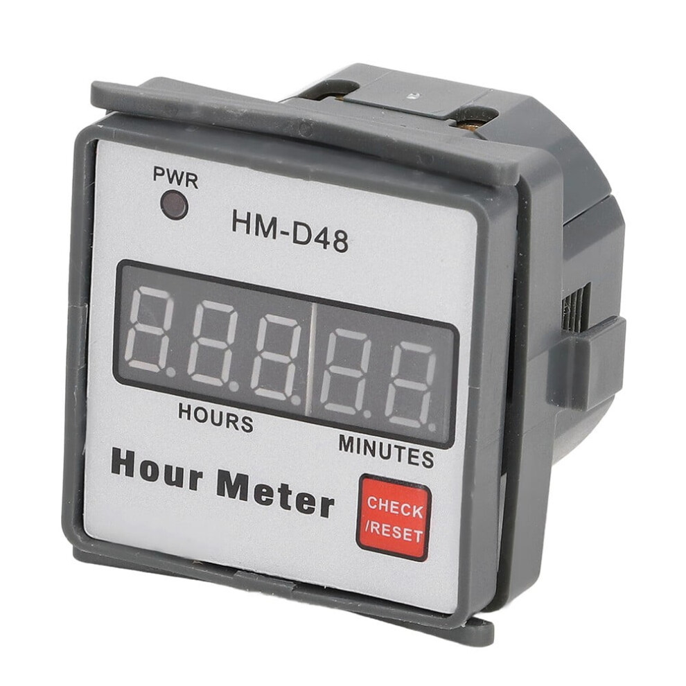 Mosiee Hour Meter Gauge Digital Display 0Â999.99H Timer Hourmeter Ac 220V 50Hz Hm-D48 9322103972420