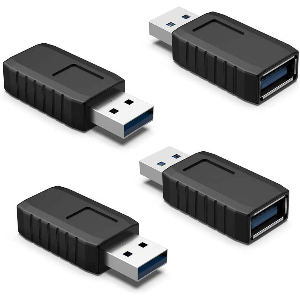 Usb Coupler Male To Female 4Packs Usb 3.0 Type A Adapter Superspeed 5Gbps Usb Port Extension Connector Bridge 9322103972376