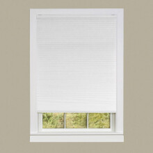 Achim Honeycomb Indoor Cordless White Polyester Light Filtering Window Cellular Shade, 64" L x 29" W