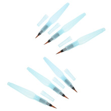 6pcs Water Brush Pens Portable Watercolor Brush Pens Kid DIY Arts Ink Pens