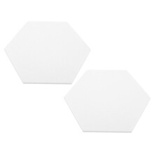 2 Pcs Acoustic Felt Tiles Offic Studio KTV Supplies Sound Absorbing Material White Polyester