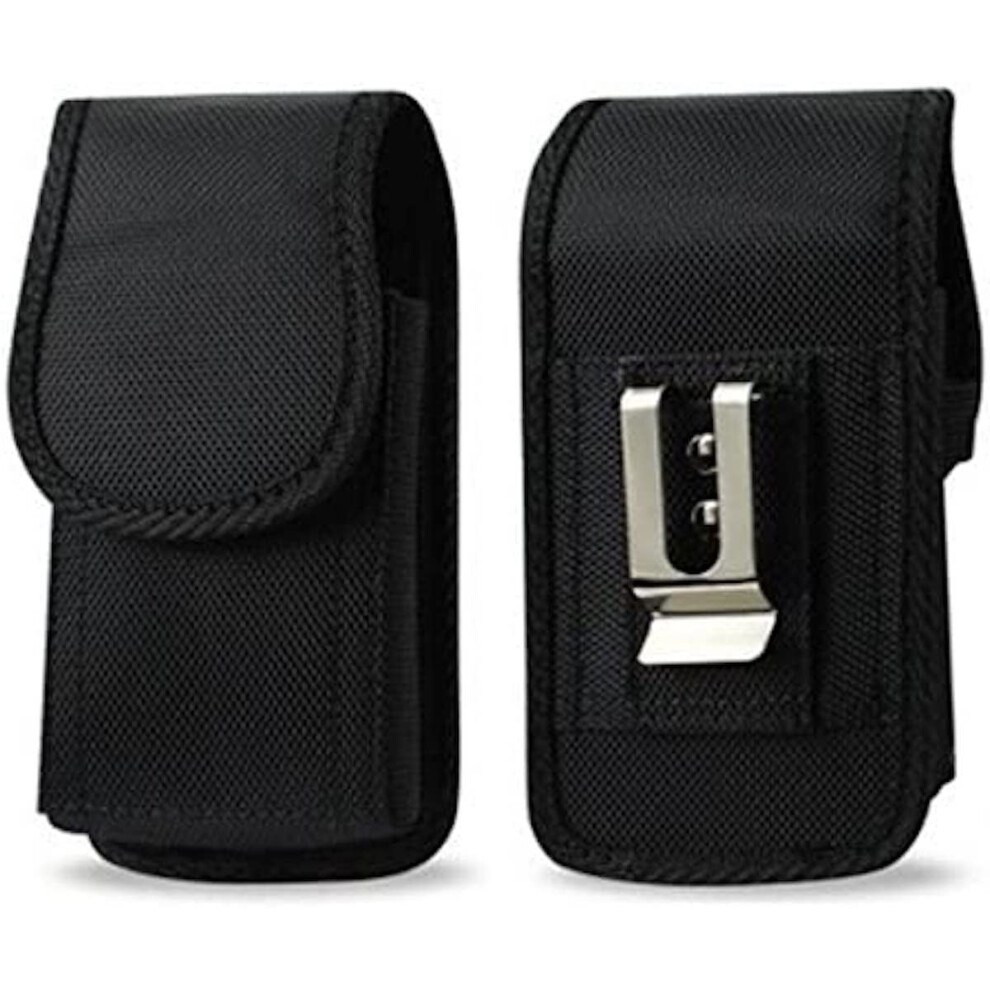 Agoz Canvas Case For Sonim Xp3, Xp3800, Xp3 Plus, Xp3900 Flip Phone, Heavy-Duty Rugged Holster Pouch Cover With Belt Loops, Metal Clip 9338982184069