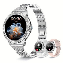 Women's Smart Watch 1.32" Full Touch Screen, Wireless Call, Pedometer/Calorie, Multiple Sports Modes, Compatible with iPhone, for Android
