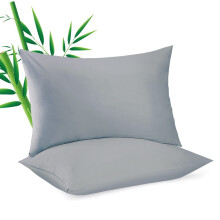 ZOUYUE Cotton Pillow Protectors with Zipper - Pack of 2, compatible with King 20x26 inch, Allergy & Bed Bug Proof