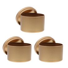 3 Pcs Candle Jar Home Supplies Candle Tins Bulk Candle Tinplate Container Candle Making Jar Travel