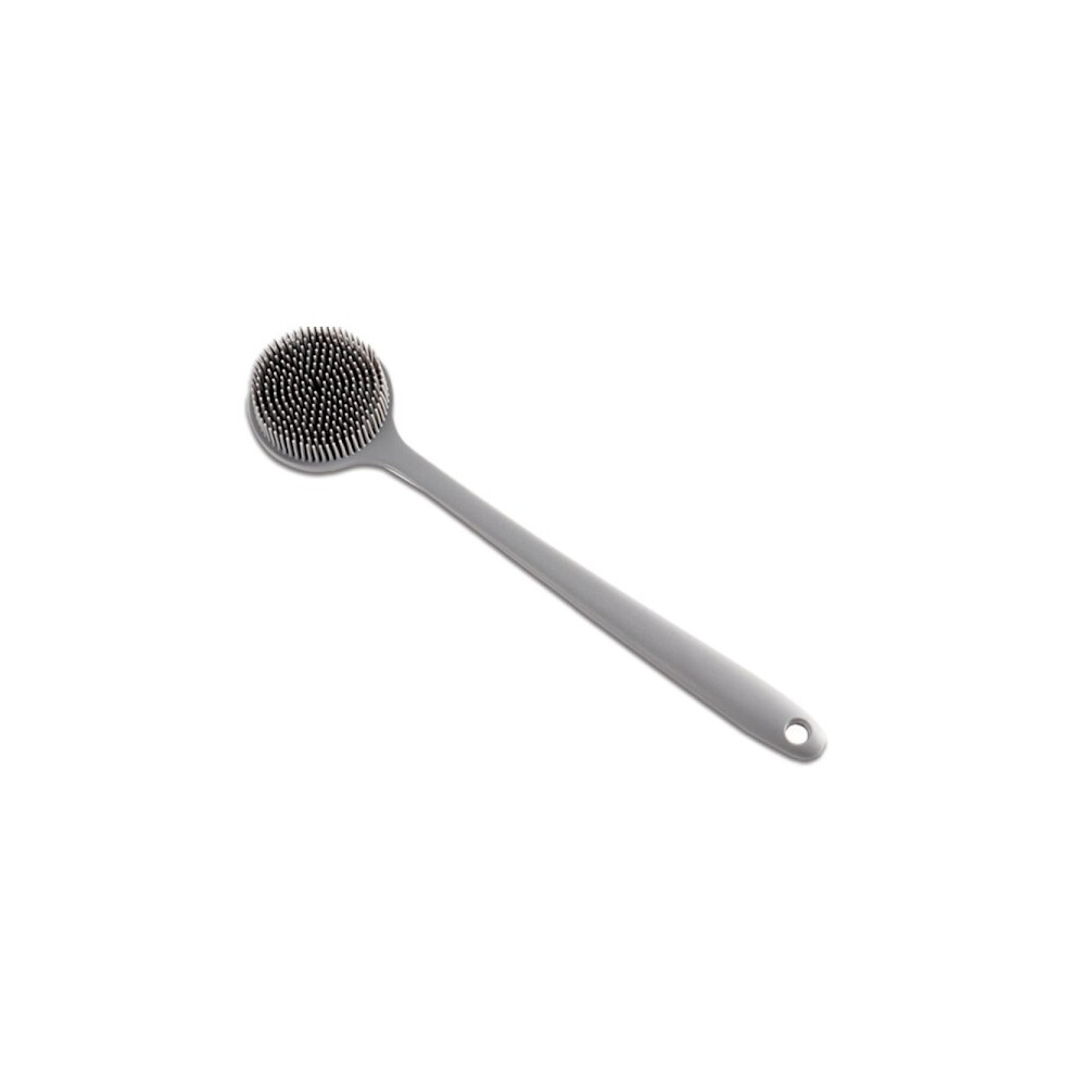 Silicone Back Scrubber for Shower Bath Body Brush with Long Handle