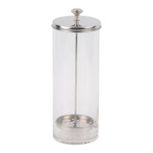 Disinfectant Jar, 2 Types: Sterilization Container, Glass Disinfectant Bottle, Manicure Tools for Salon Barber (9inch)