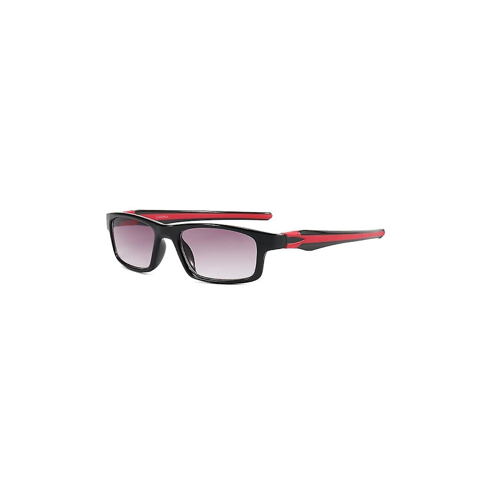 Red Prescription Colo Reading Glasses Sports Sunglasses Readers Presbyopic Glasses Strength 2.00