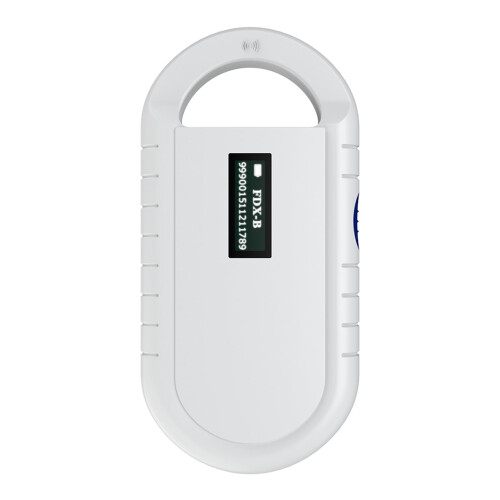 Heaveant RFID Reader, Portable Handheld Animal Chip Reader Pet Microchip Scanner Universal RFID Reader