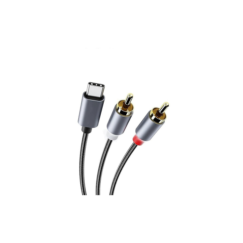 Usb Type C To 2Rca Cable Stereo Audio Transmission Plated Connectors Cord For Mixer Console - Perfect 3M Gold 9499224745636