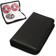 JANDEL 80 Capacity Heavy Duty CD DVD Media Case Storage Holder Organizer Wallet (Black)