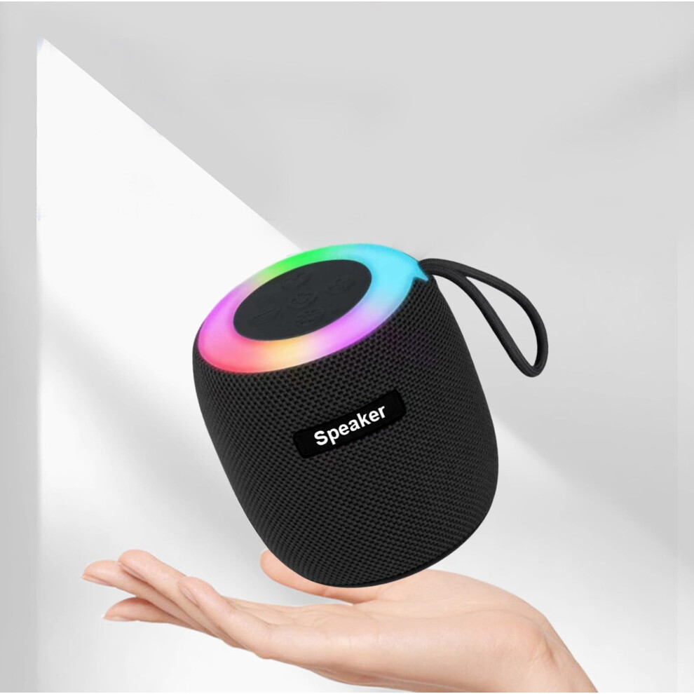 Gnobogi Wireless Bluetooth Speaker With Rgb Night Portable Mini Fabric Subwoofer, Clear Sound, Easy To Carry Light 9499224745445