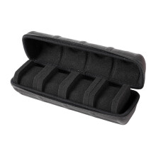 Necvior Portable Travel Watch Case for Men 4 Slots Oxford Fabric Watch Box with EVA Protective and Soft Interiors Home Accessory