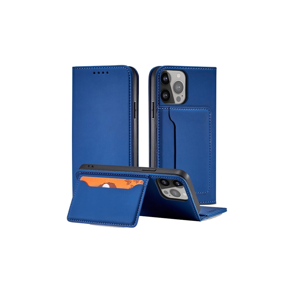 Compatible With Iphone 13 Wallet Case Magnet Stand - Blue 9499224746725