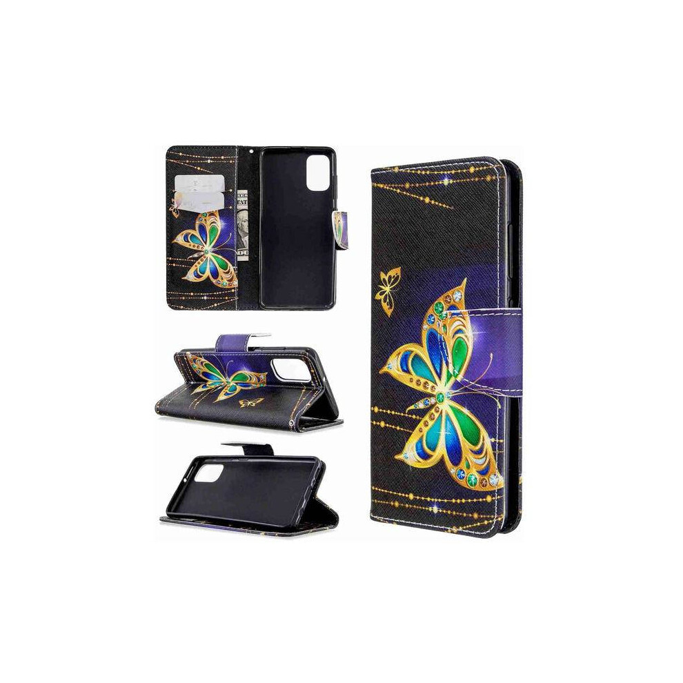 Wallet Case Compatible With Samsung Galaxy A51 Â Butterfly Gold 9499224746817