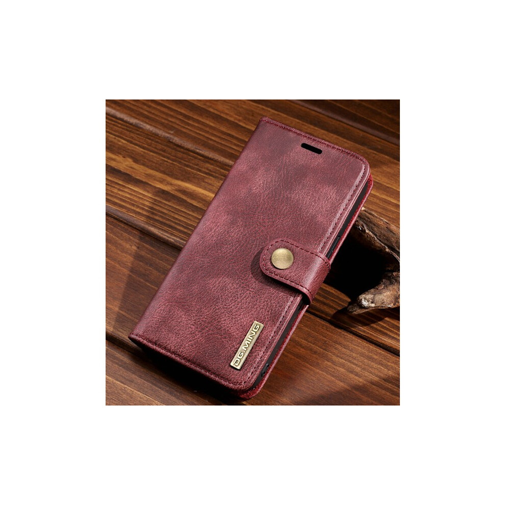 Dg.ming Genuine Leather For Compatible With Iphone 12Pro Max Red 9499224746732