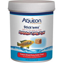 Aqueon Stick'ems Freeze Dried Picky Eater Treat for Fish 0.42 oz