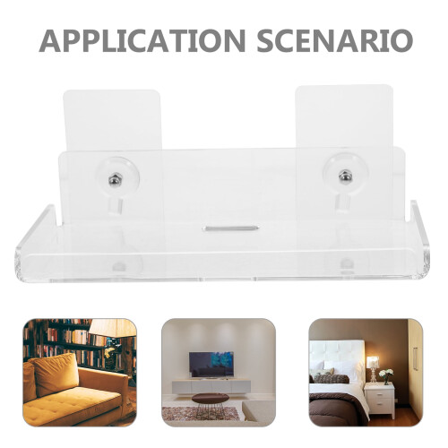 Camera Bracket Security Stand Acrylic Holder Wall Mount Floating Shelf Universal Indoor 1