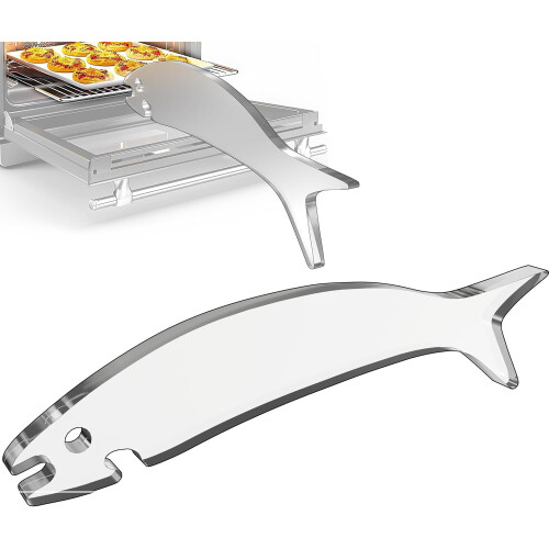 Oven Rack Puller Oven Accessories - Oven Rack Push Pull Tool Puller Stick for Sliding In-and-out Toaster Oven Accessories for Minimizing Burn Risks
