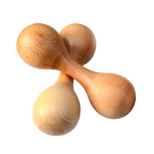 2Pcs Sand Hammers Music Shaker Early Education Wood Double Heads Party Favors Percussion Toy Shaker Rattle for Kids Adult