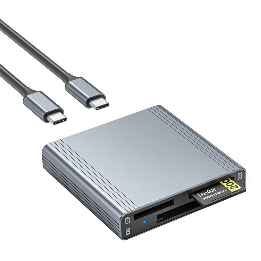 Guyuting Compact Cfexpress Reader Aluminum Alloy, No Extra Power, For Windows/Mac/Linux Compatibility 9450273650357
