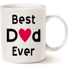Funny Cat Dad Coffee Mug for Cat Lovers Best Cat Dad Ever Cute Father's Day Gifts for Dad Cup White 11 OZ Mugs