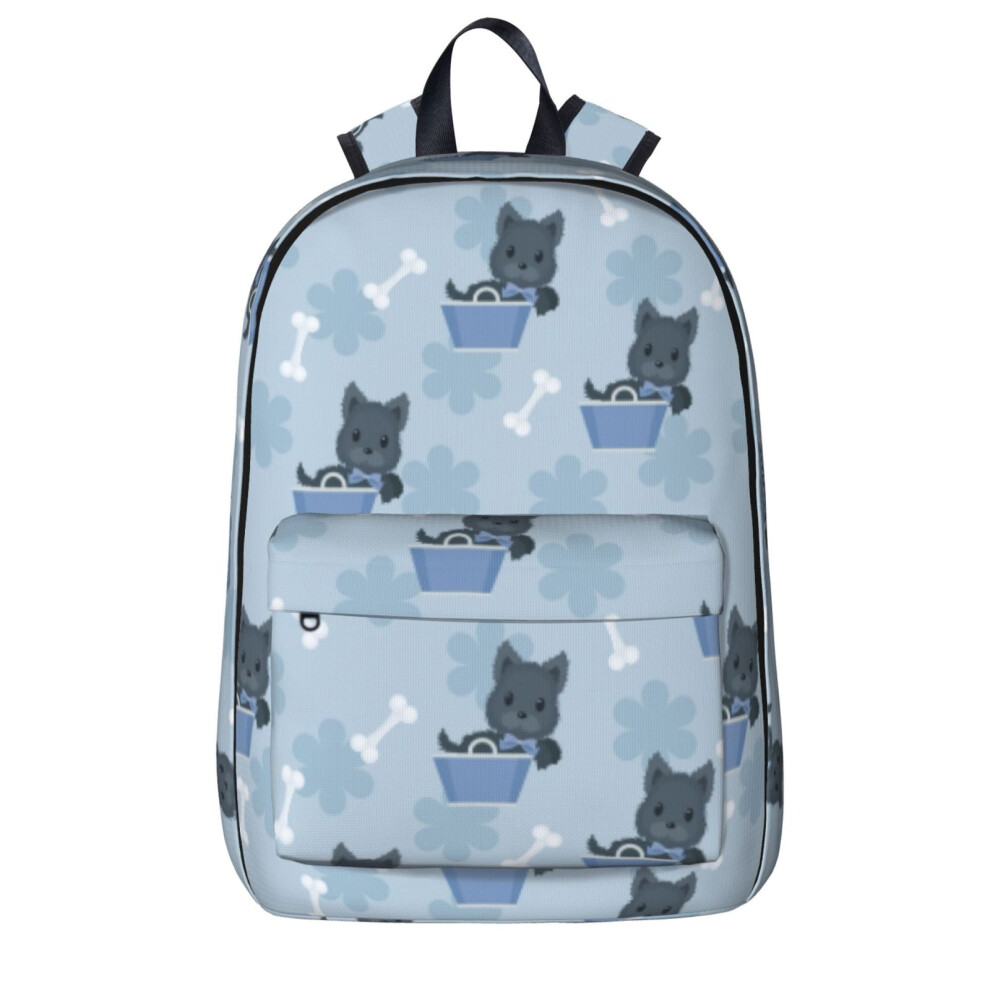 Cute Animal Of Scottie Dog Pattern Backpack Laptop Backpacks Travel Hiking Bag Business Backpacks For Women Men 9329345907593