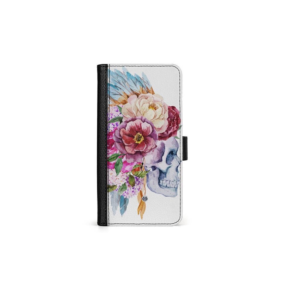 Bjornberry Compatible With Sony Xperia 1 V Case - Skull Flowers 9329345908323
