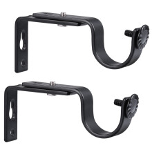 Adjustable Curtain Rod Bracket for 15-22mm Rod - 2PCS