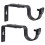 Adjustable Curtain Rod Bracket for 15-22mm Rod - 2PCS 1