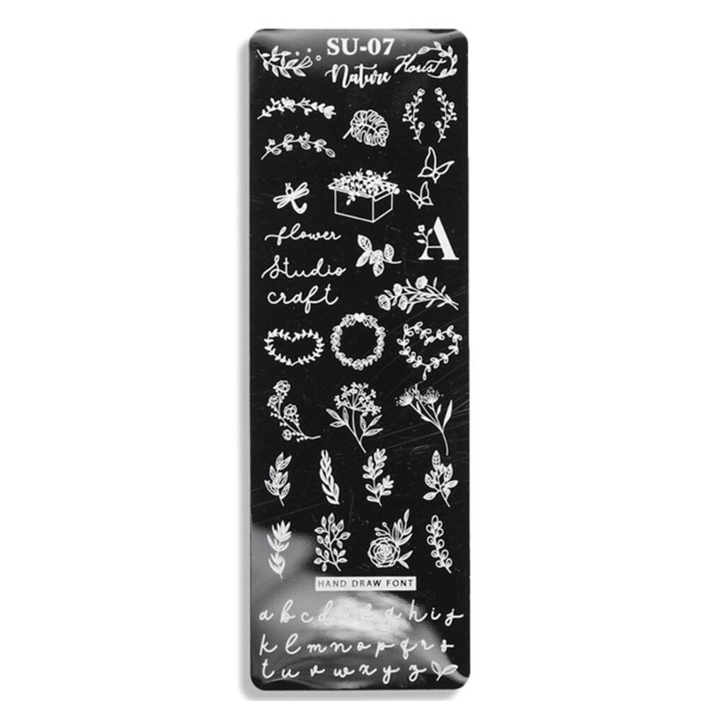 Happydeer Nail Stamping Plates Human Face Design Multiple Pictures Solid Manicure Art Stainless Steel Printing Plate for Girl