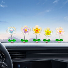 Wtgtog Flower Car Car Central Control Instrument Table Car Decoration A Color