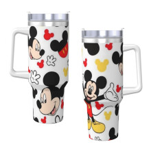 Mickey Mouse 40oz H2.0 Stainless Steel Vacuum Insulated Tumbler With Lid And Straw For Water, Iced Tea Or Coffee, Smoothie