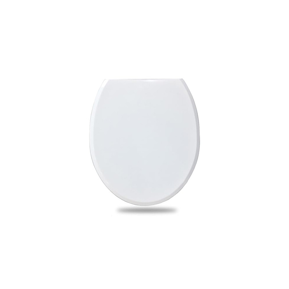 Soft Close White Toilet Seat With Quick Release, Nonslip Bumpers And Easy Installation 9053599919490