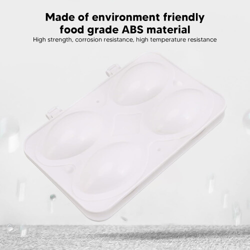 Meatball Maker Press Tool, ABS Mold for Uniform Shape, Dishwasher Safe, 4 Compartments Kitchen Use 2