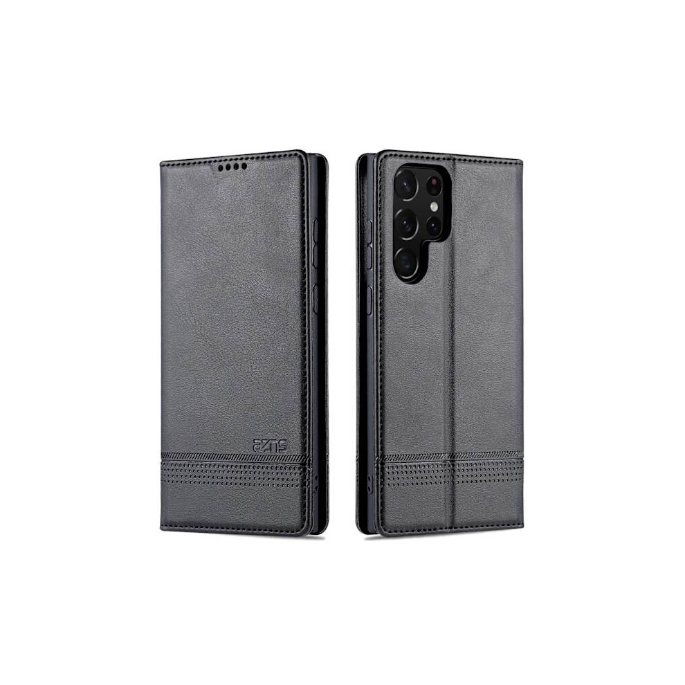 Smooth Wallet Case - Compatible With Samsung Galaxy S22 Ultra Black 9555307205494
