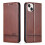 Compatible with iPhone 15 - Wallet Case 3 Card Slots in Leather Red 6