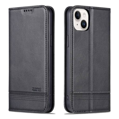 Compatible with iPhone 15 - Wallet Case 3 Card Slots in Leather Red 1